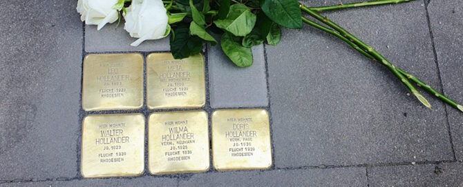 Stopersteine für Familie Holländer Würselenerstraße 375